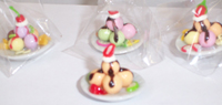 Round Porcelain Bowl of Ice Cream Sundae